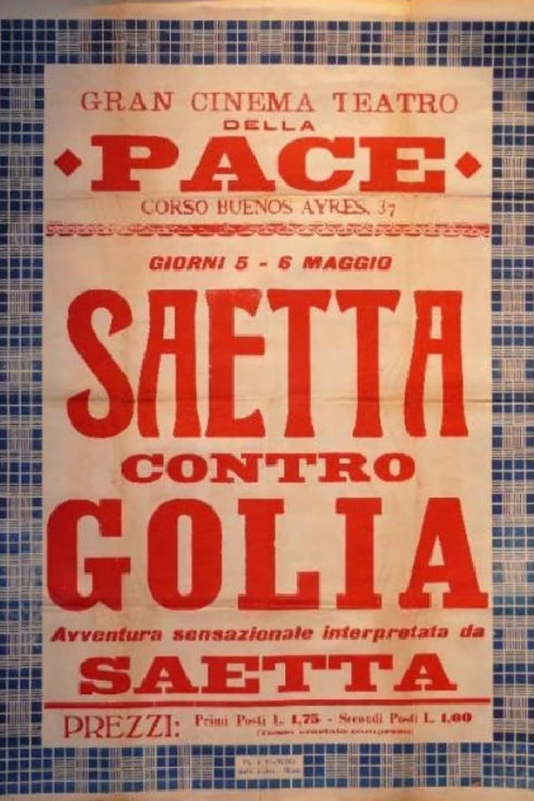 Saetta contro Golia