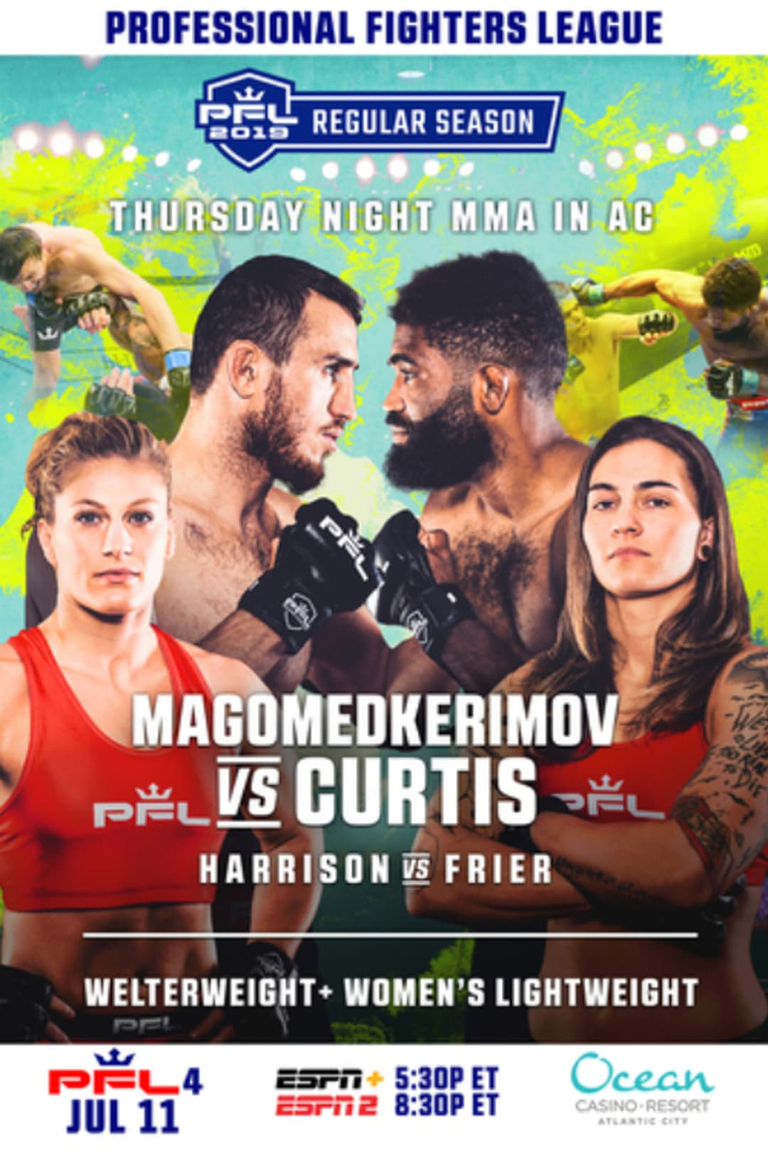 PFL 2019 #4: Regular Season - Magomedkerimov vs. Curtis