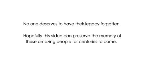 A Tribute: To My Fallen Family