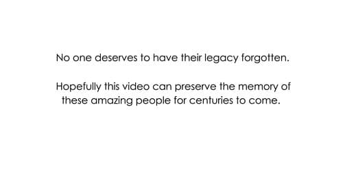 A Tribute: To My Fallen Family