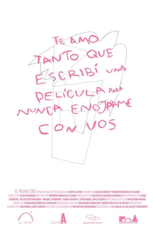 Te amo tanto que escribí una película para nunca enojarme con vos