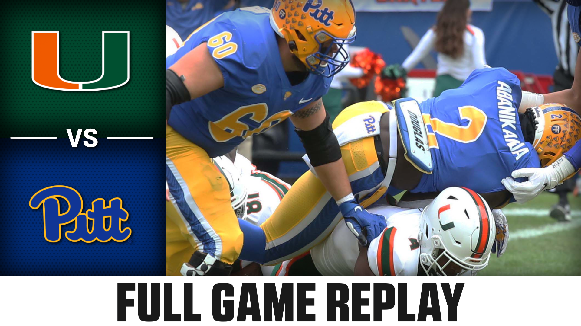 Miami vs. Pitt (10.30.21) Football Replay