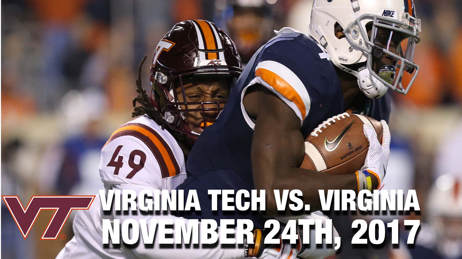 Virginia Tech vs. Virginia (11.24.17) Football Replay