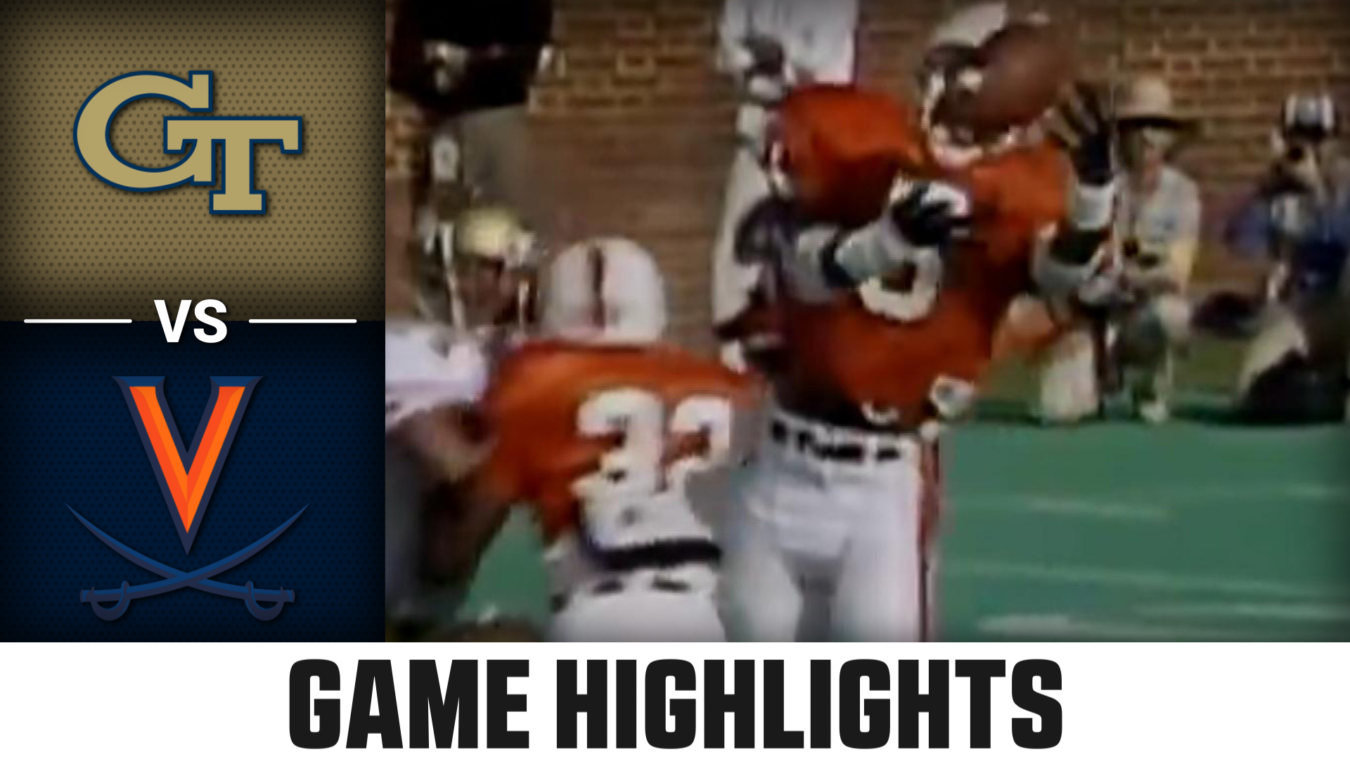 Georgia Tech vs. Virginia (11.3.90) Football Replay