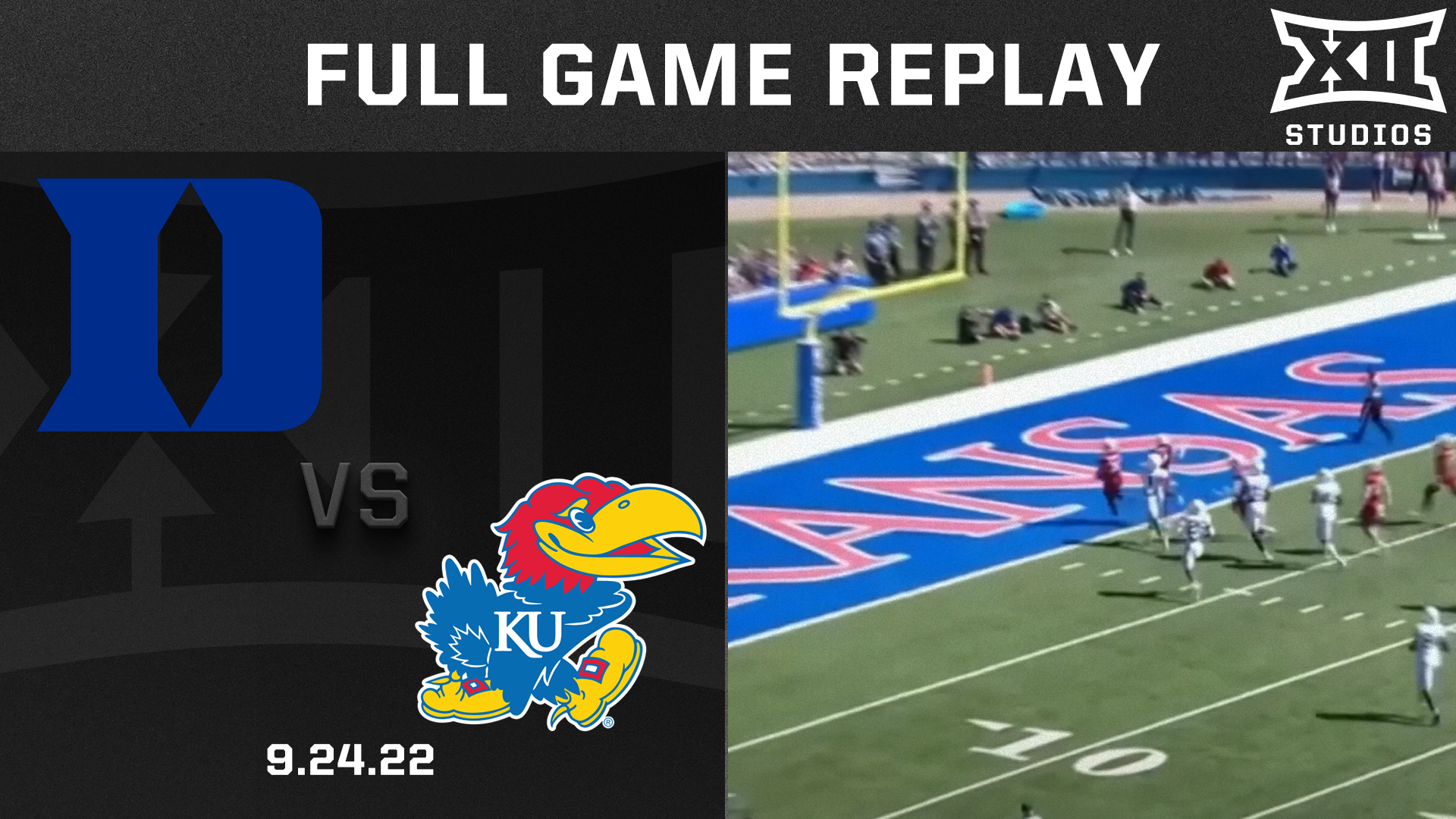 Duke vs. Kansas Football 9.24.22