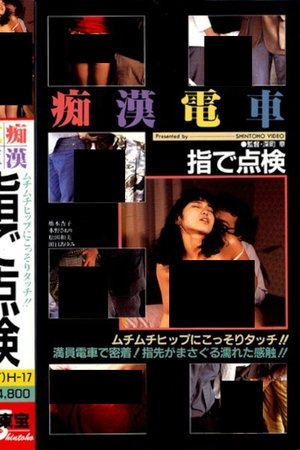 痴漢電車　指で点検