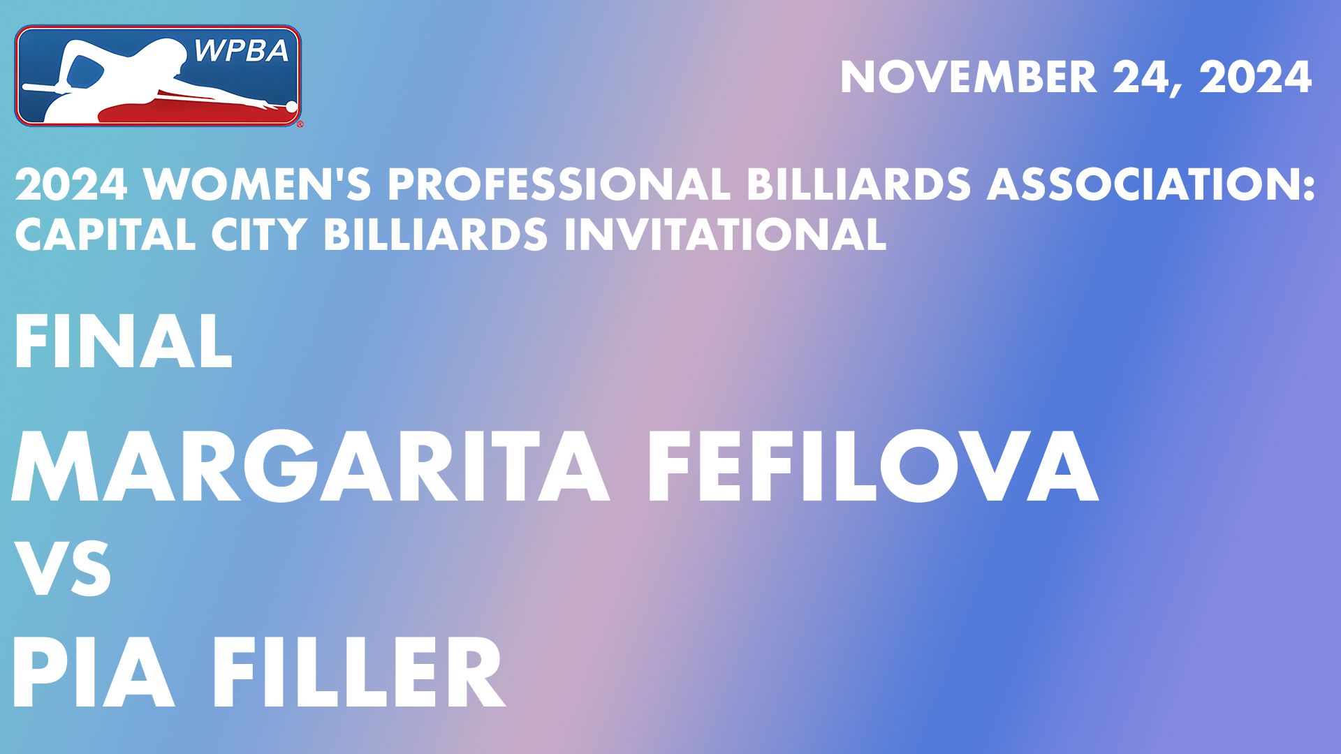 2024 Women's Professional Billiards Association: Capital City Billiards Invitational
