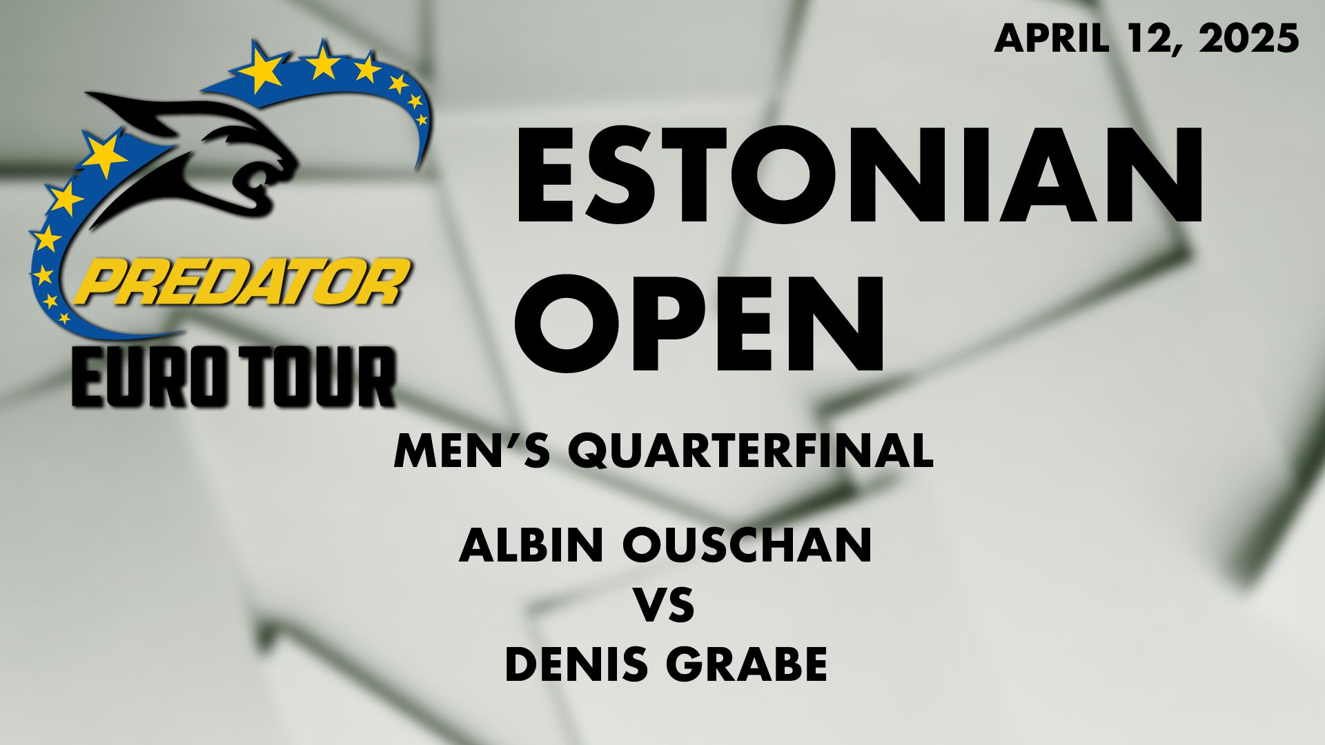 2025 Predator EuroTour Arc Estonian Open