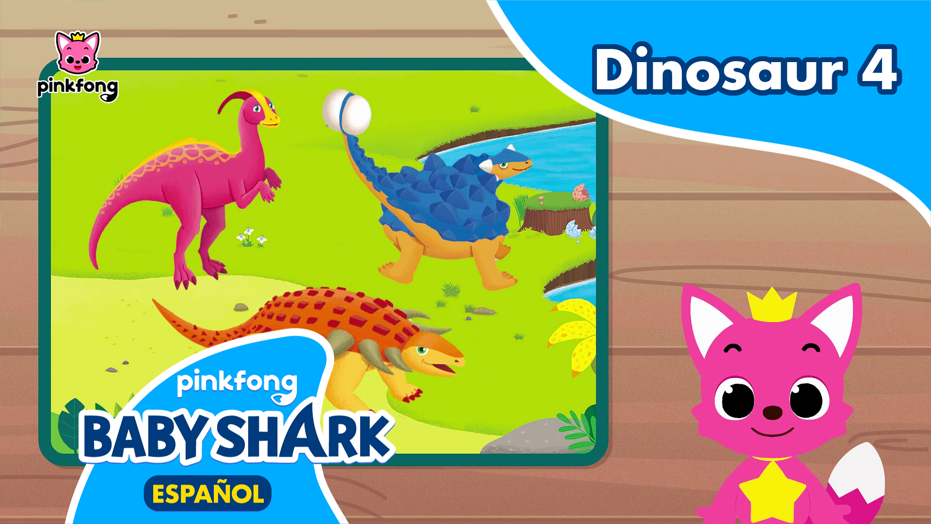 Al Escondite con Pinkfong Dinosaur 4