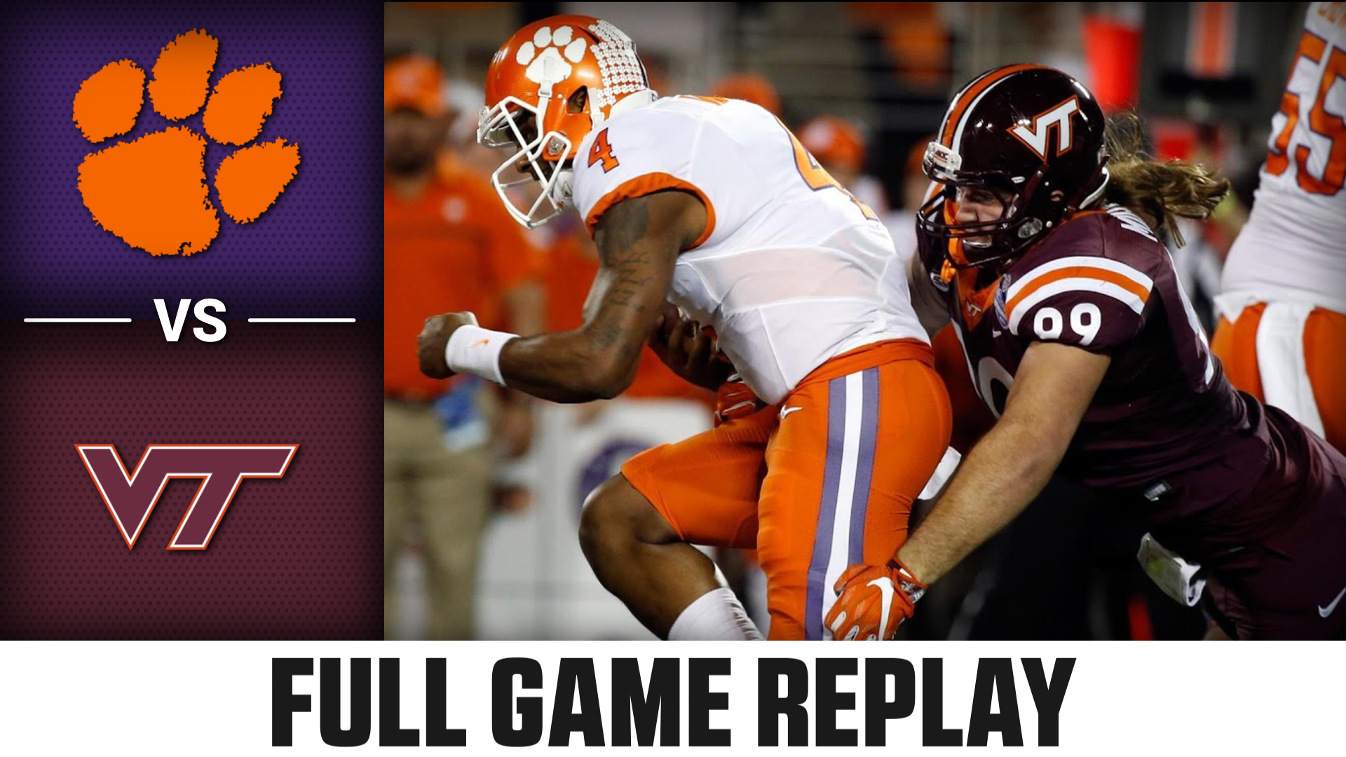 Clemson vs. Virginia Tech (12.3.16) Football Replay