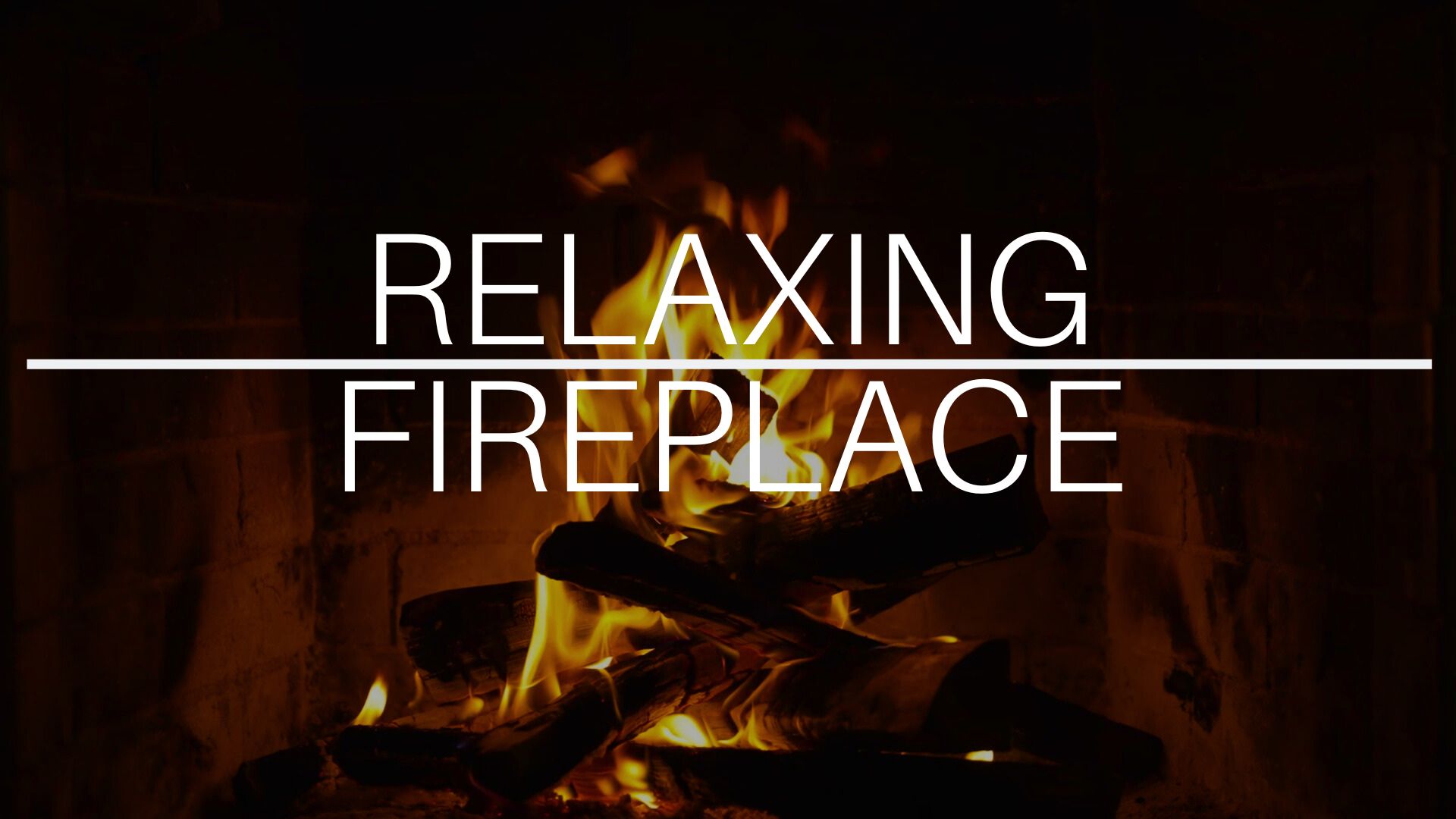 Relaxing Fireplace With Crackling