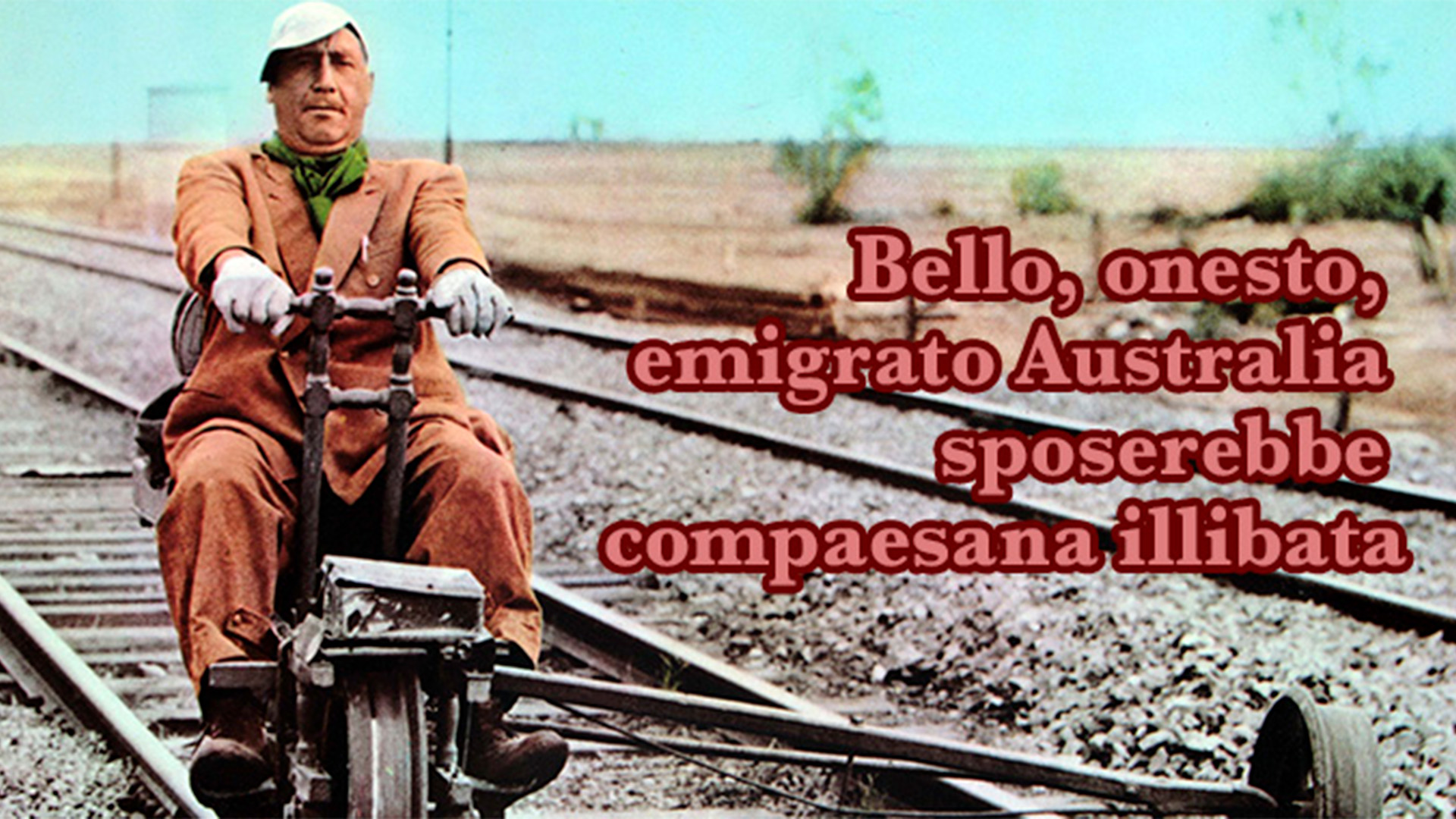 Bello, onesto, emigrato Australia sposerebbe compaesana illibata