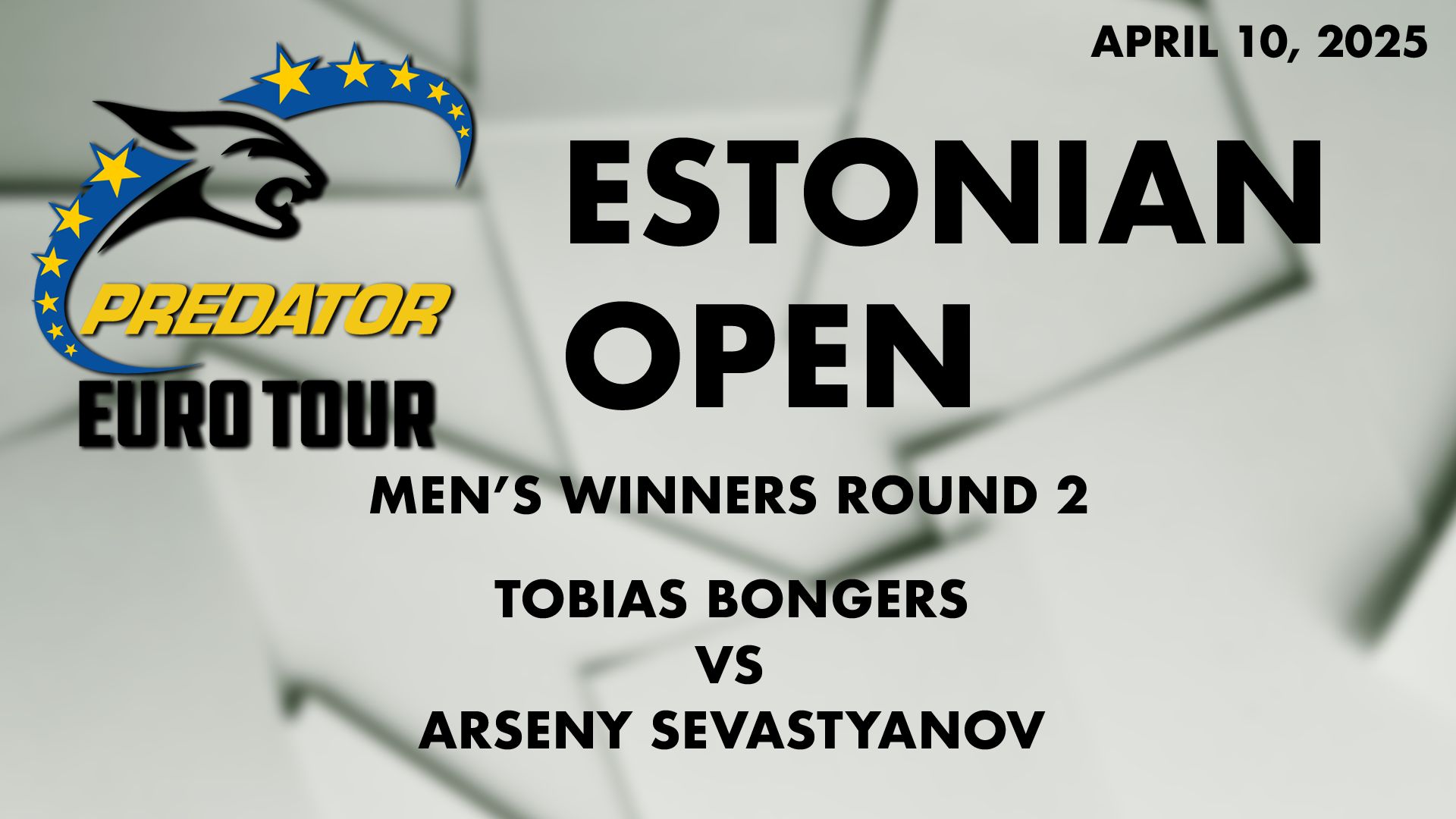 2025 Predator EuroTour Arc Estonian Open