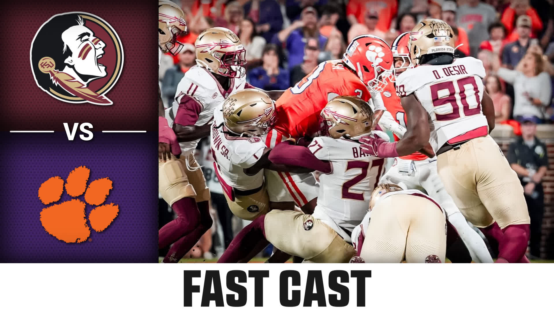Florida State vs. Clemson 2025 Week 11 Fast Cast