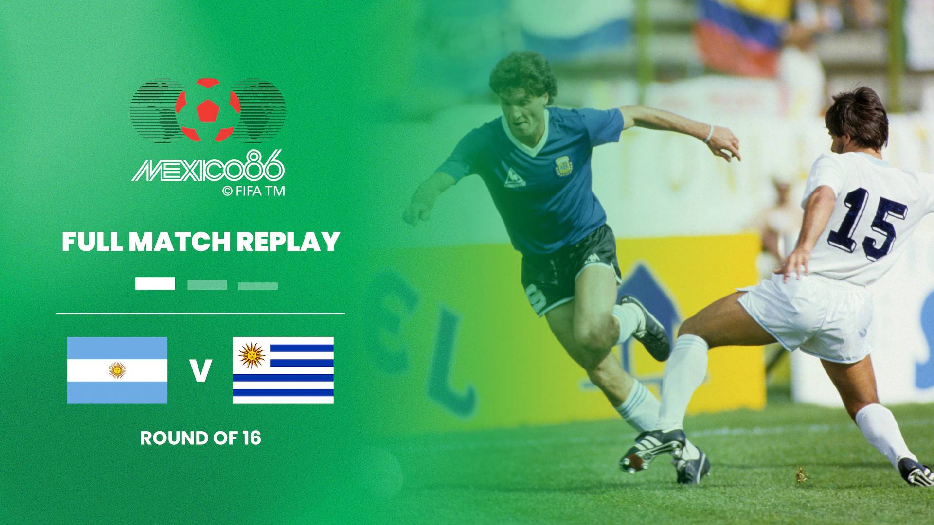 Argentina vs Uruguay | Octavos de final | Copa Mundial de la FIFA México 1986™ | Partido completo