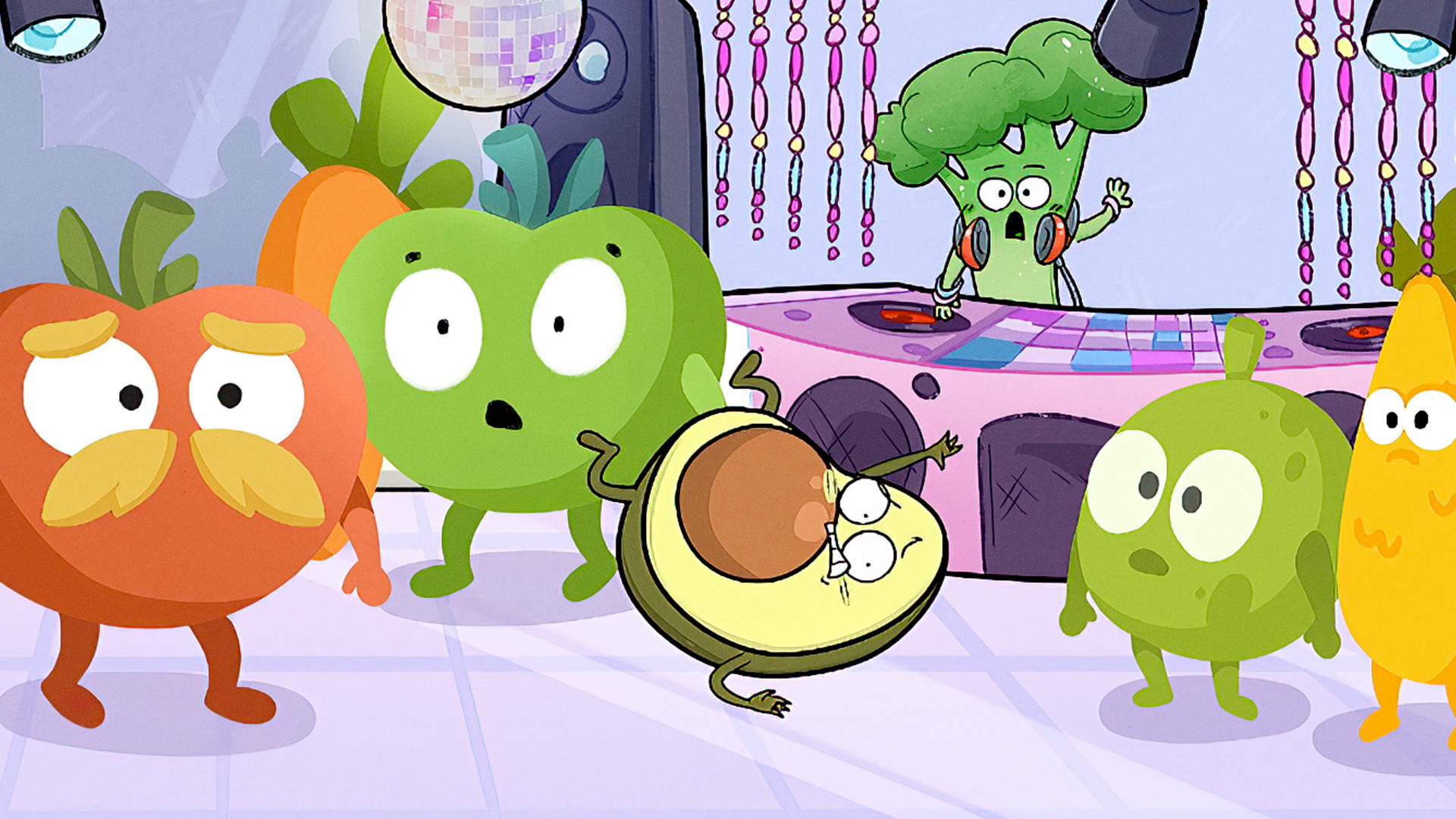 Aguacate atrapado en situaciones incómodas