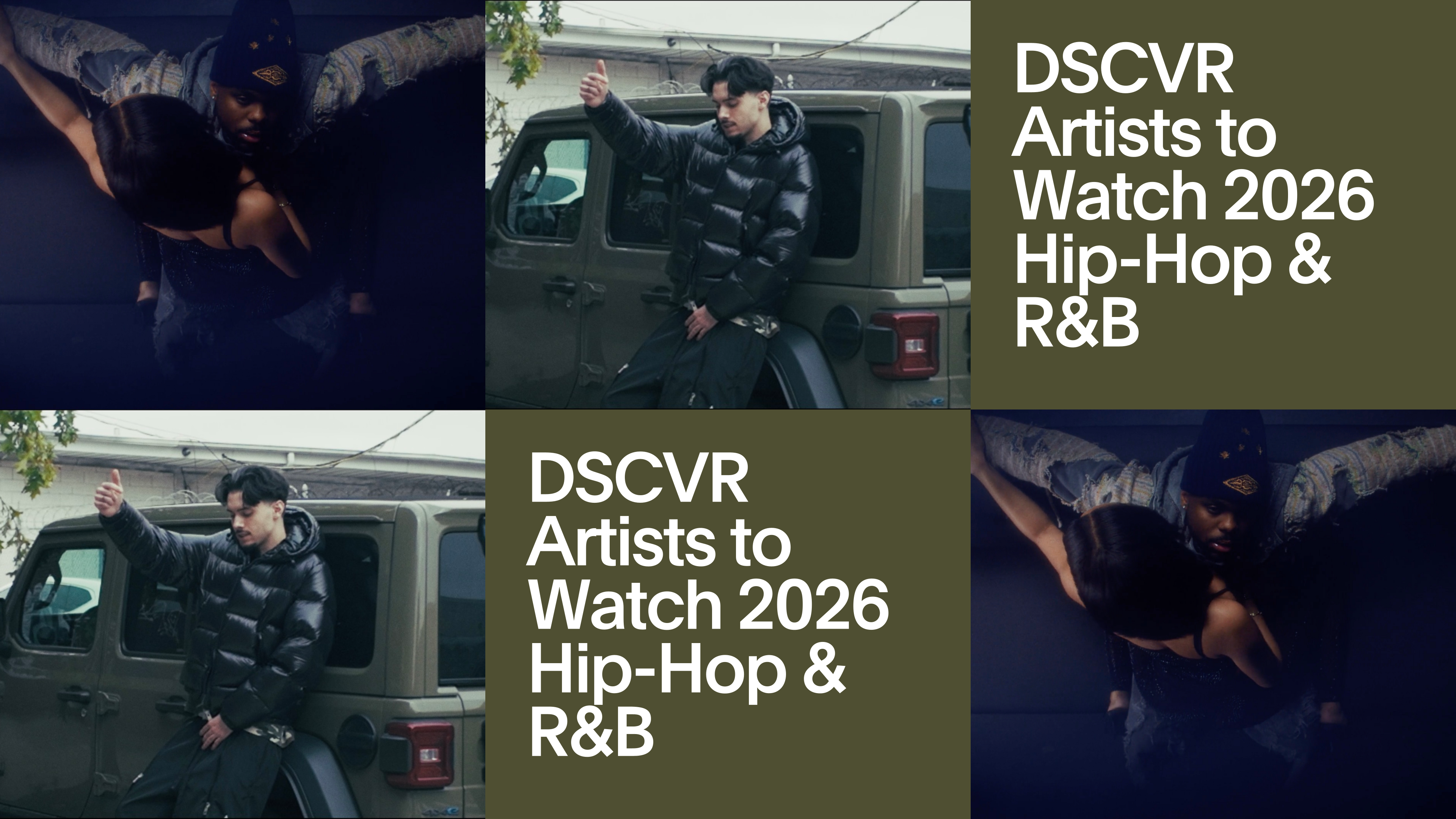 DSCVR Artists to Watch 2026 Hip-Hop & R&B