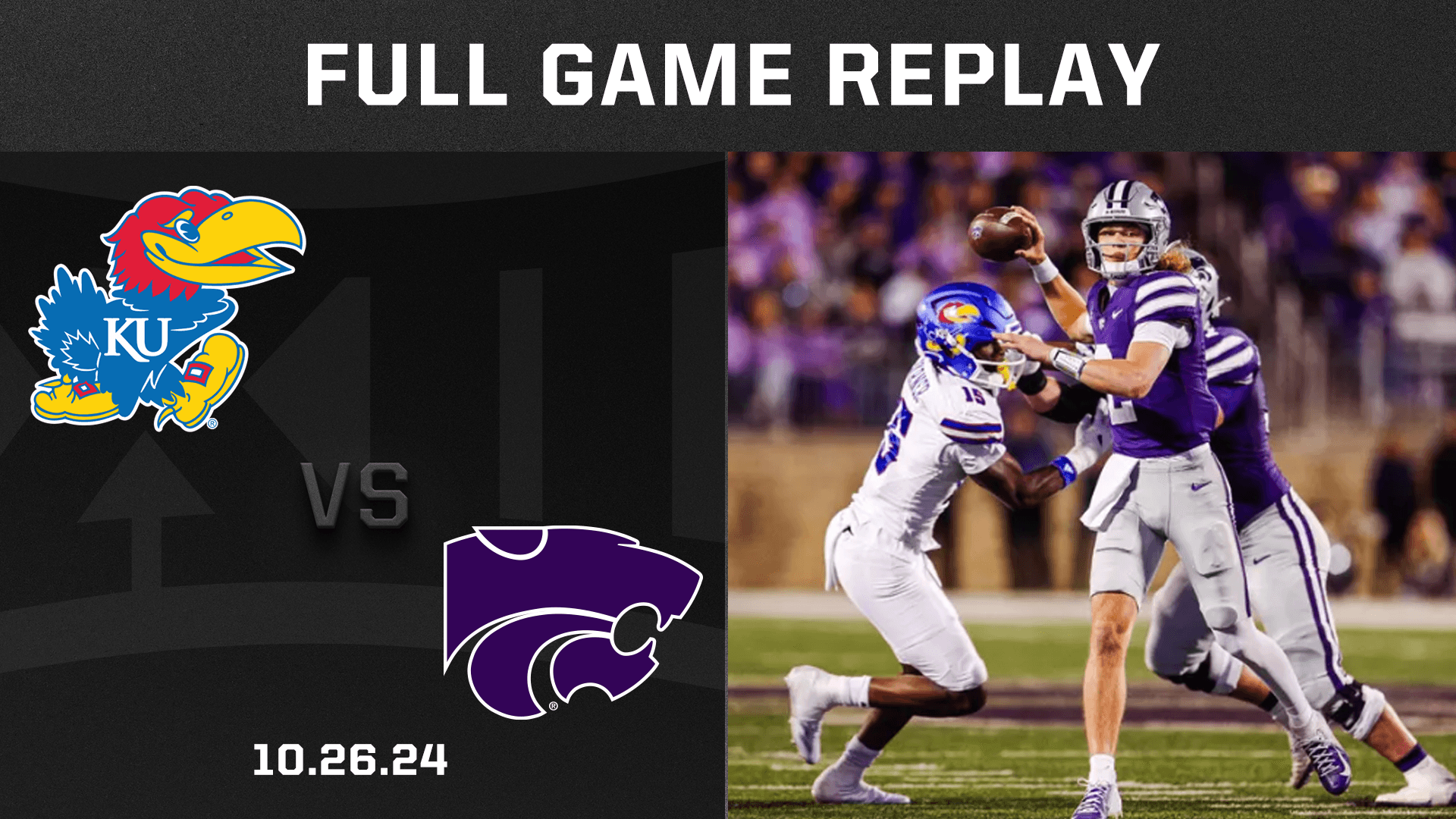 Kansas vs. Kansas State (10.26.24) College Football Replay