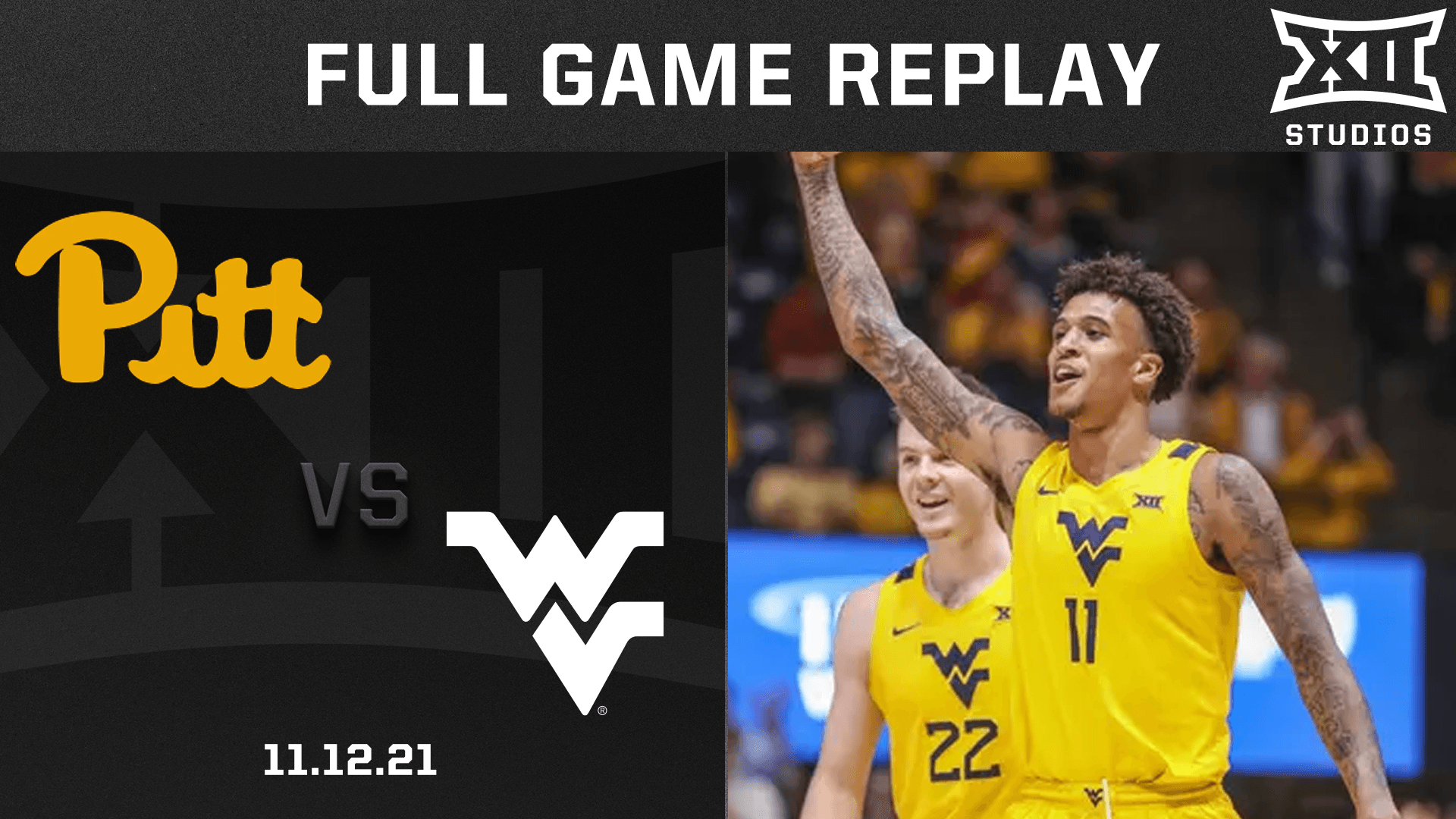 Pittsburgh vs. West Virginia (11.12.21) Men's Basketball Replay