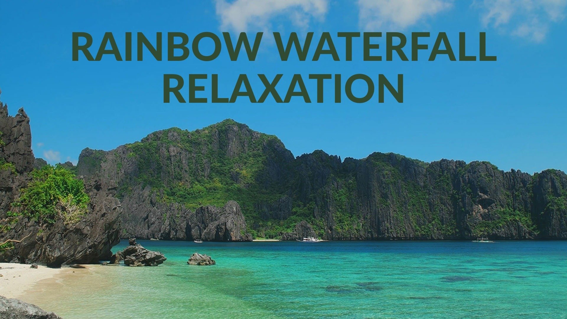 Rainbow Waterfall Relaxation
