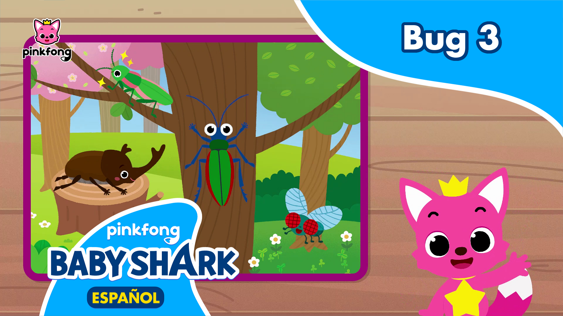 Al Escondite con Pinkfong Bug 3