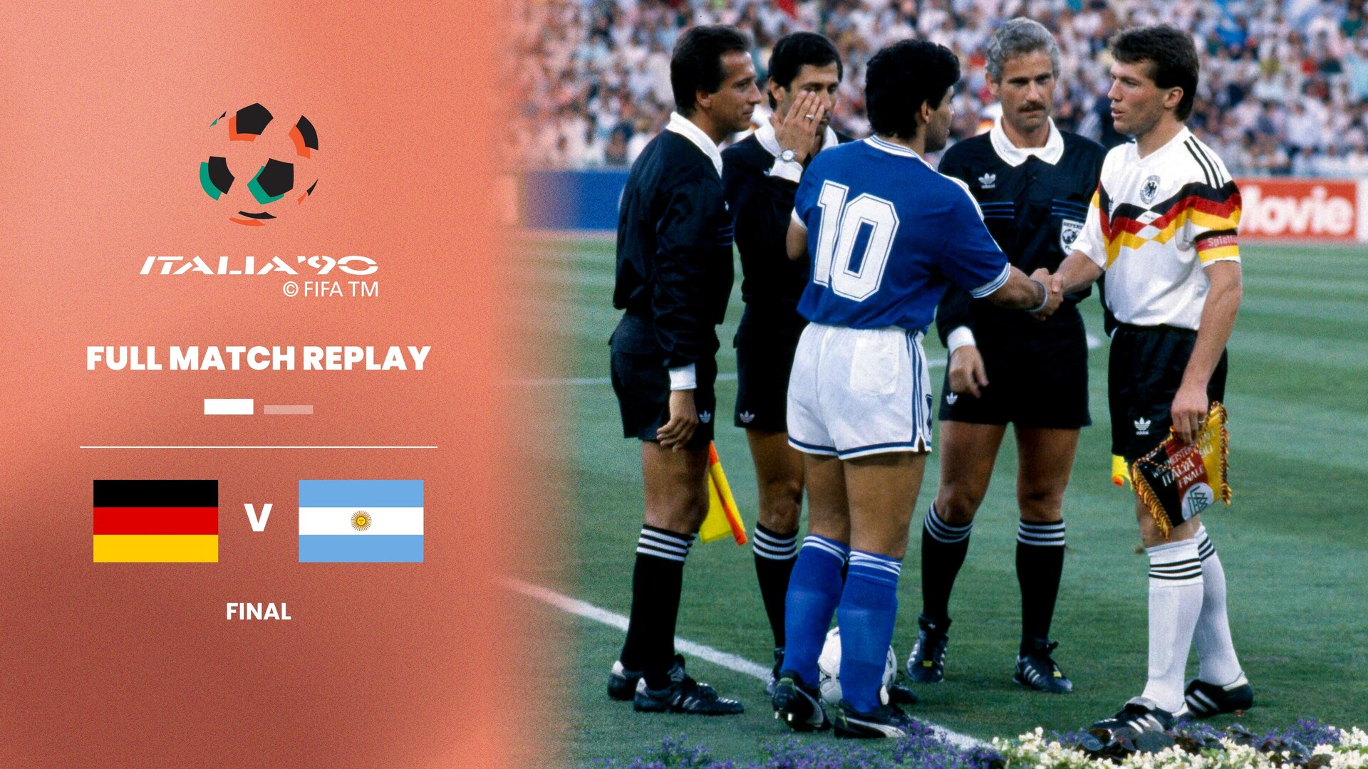 República Federal De Alemania Vs Argentina | Final | Copa Mundial De La Fifa Italia 1990™ | Partido Completo