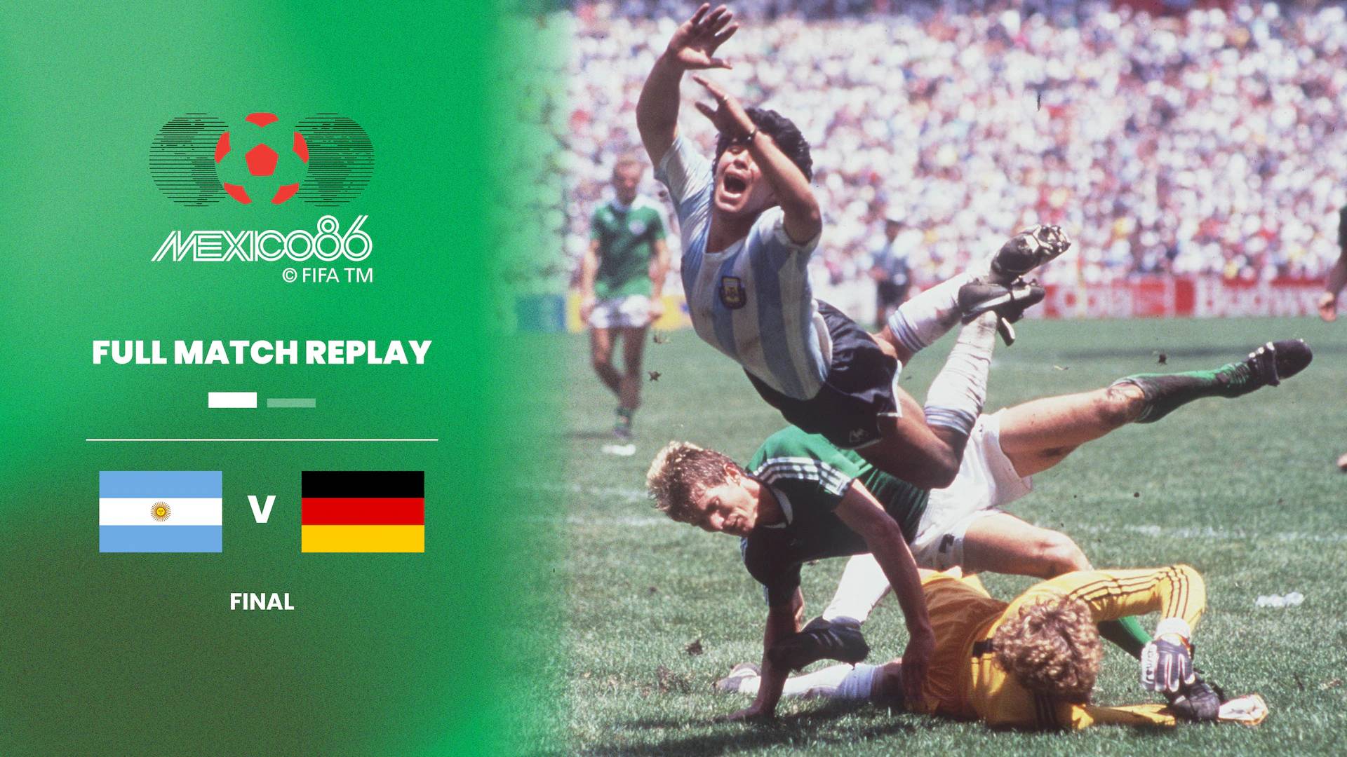 Argentina-Germania Ovest | Finale | Coppa del Mondo FIFA Messico 1986 | Match completo