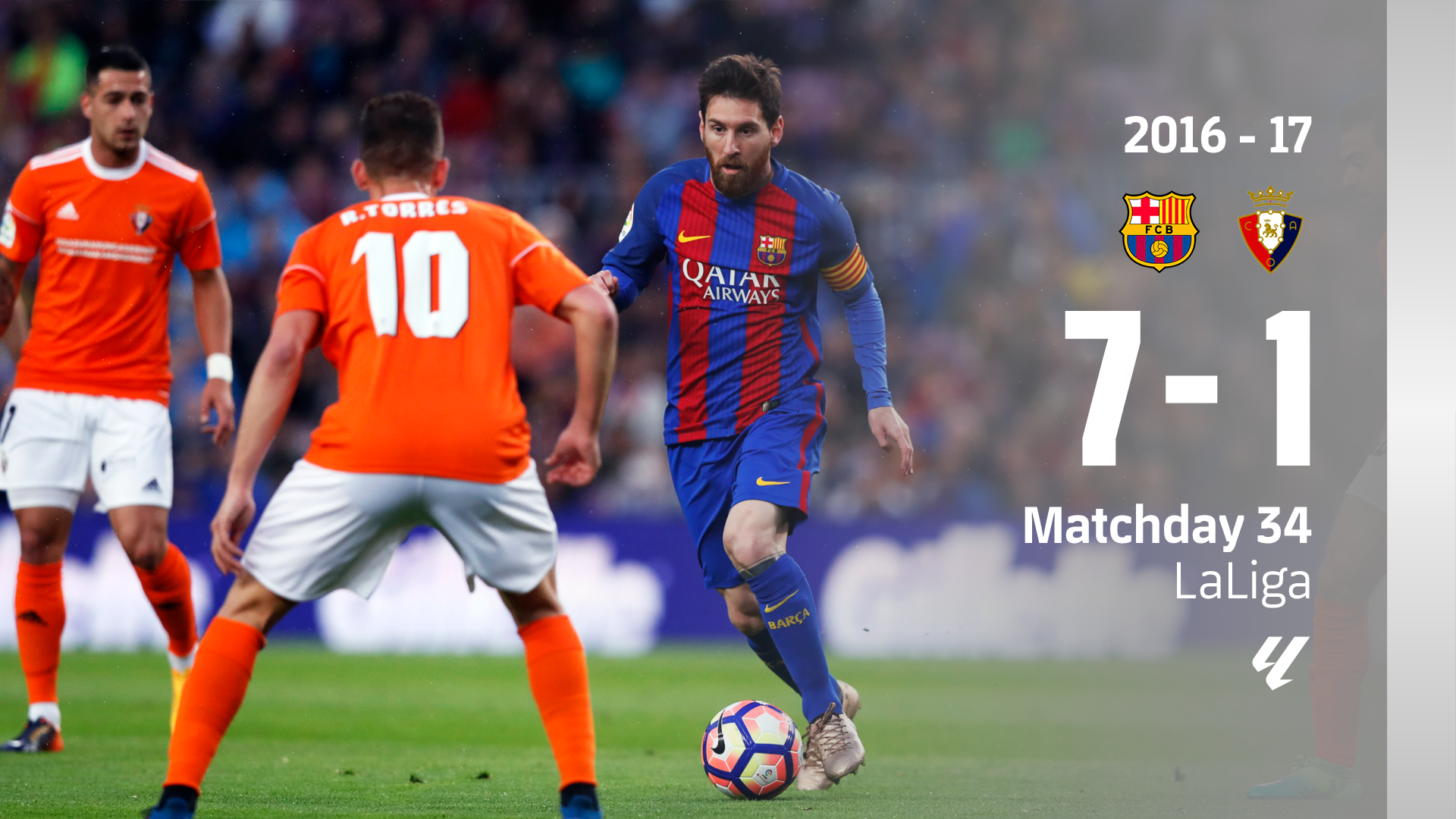 PARTIDO COMPLETO | Barça - Osasuna | LaLiga 2016/2017