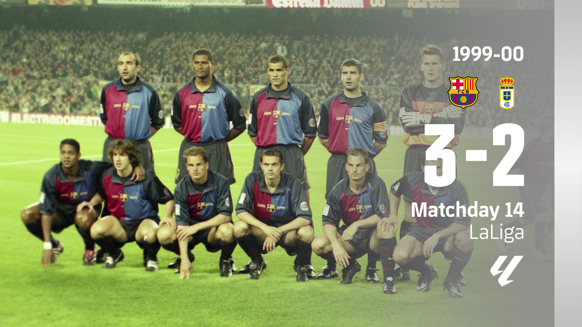 PARTIDO COMPLETO | Barça - Oviedo | La Liga 1999/2000