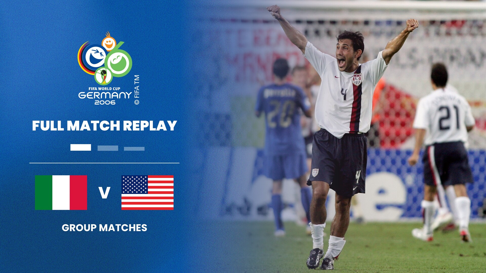 Italia-USA | Gruppo E | Coppa del Mondo FIFA Germania 2006 | Match completo