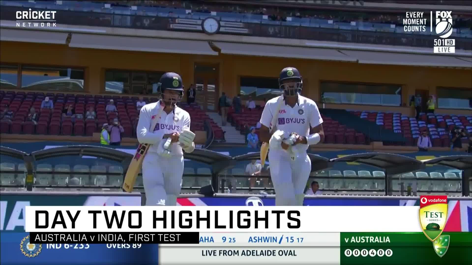 India take upper hand in enthralling day-night Test | RAPID REWIND | 2020/21 Border-Gavaskar Trophy | First Test, Day 2