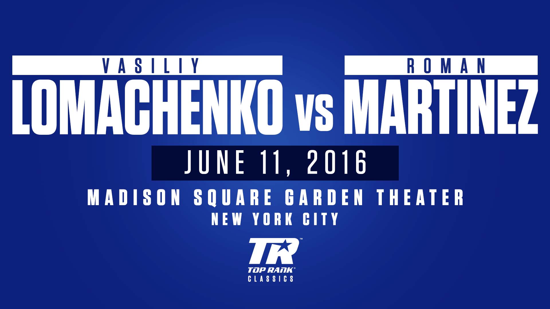 Vasiliy Lomachenko vs Roman Martinez