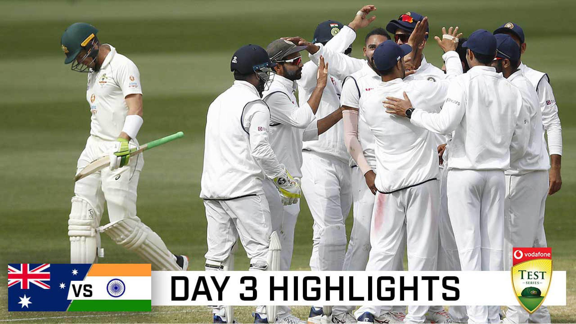 Superb India take control after Aussie batting disaster | RAPID REWIND | 2020/21 Border-Gavaskar Trophy | Second Test, Day 3