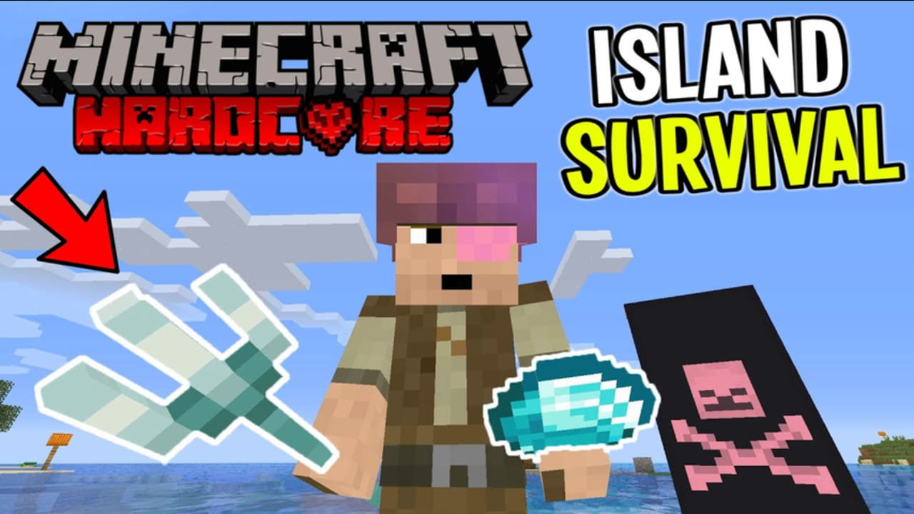 Trident and Diamonds!! (Minecraft Island Survival) Part 13