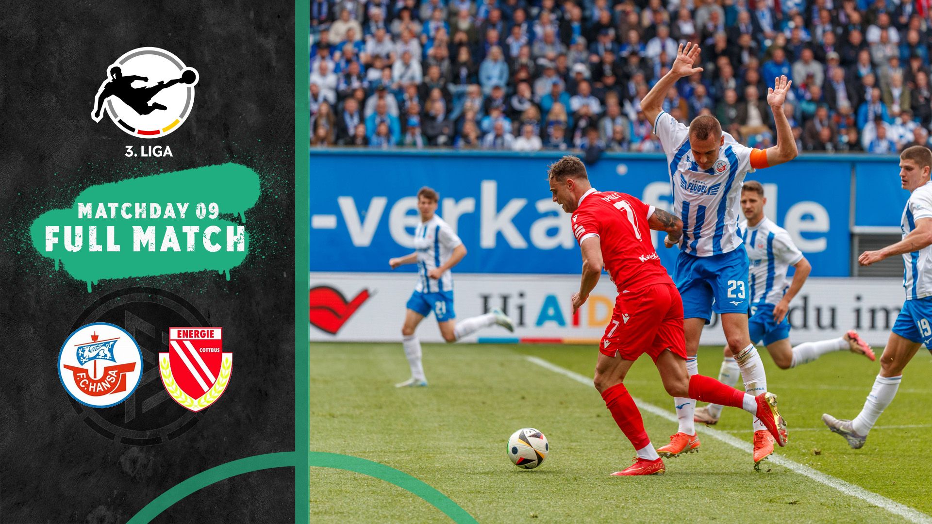 3. Liga 2025/26 Relive: F.C. Hansa Rostock – FC Energie Cottbus
