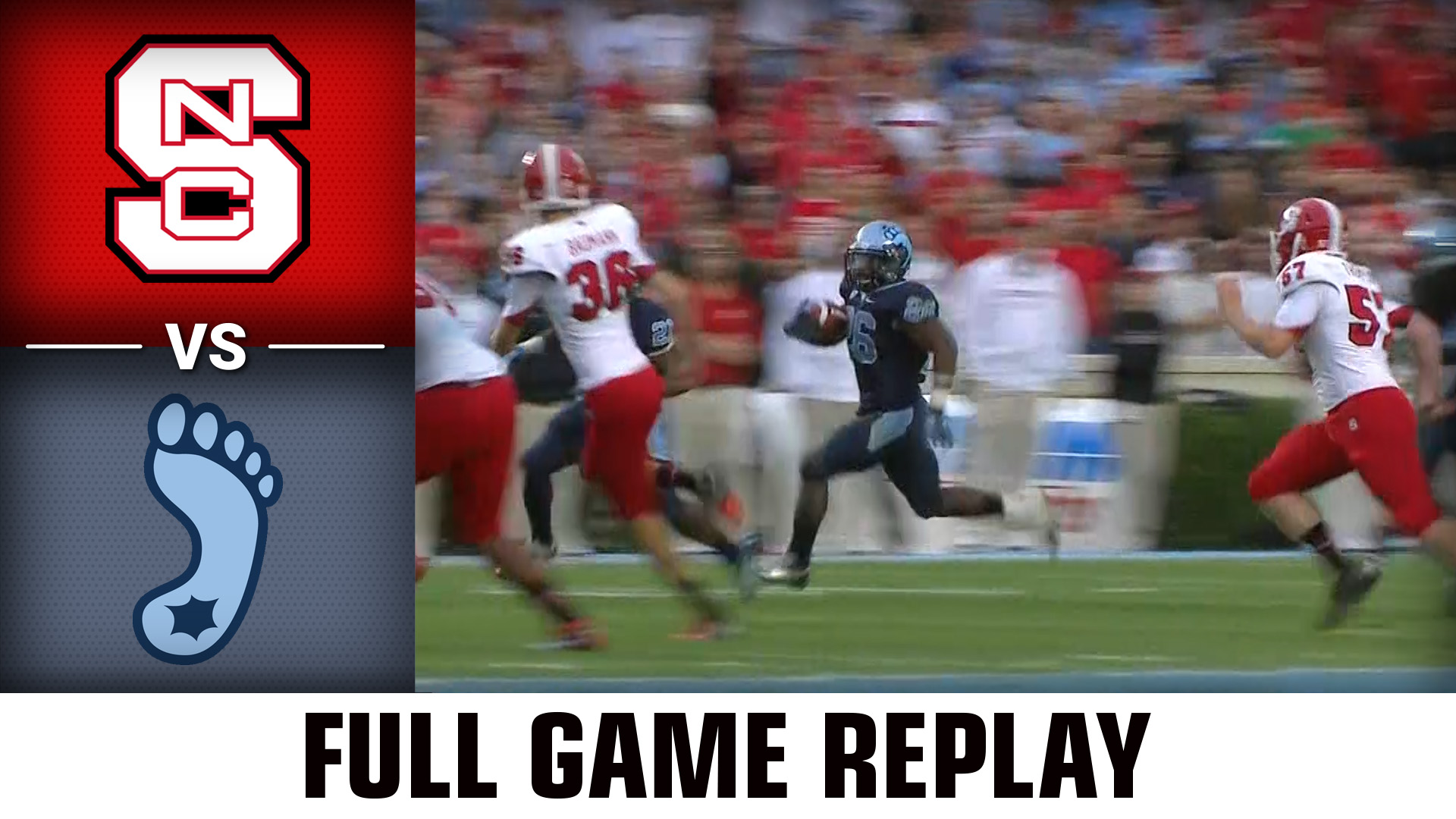 NC State vs. North Carolina (10.27.12) Football Replay