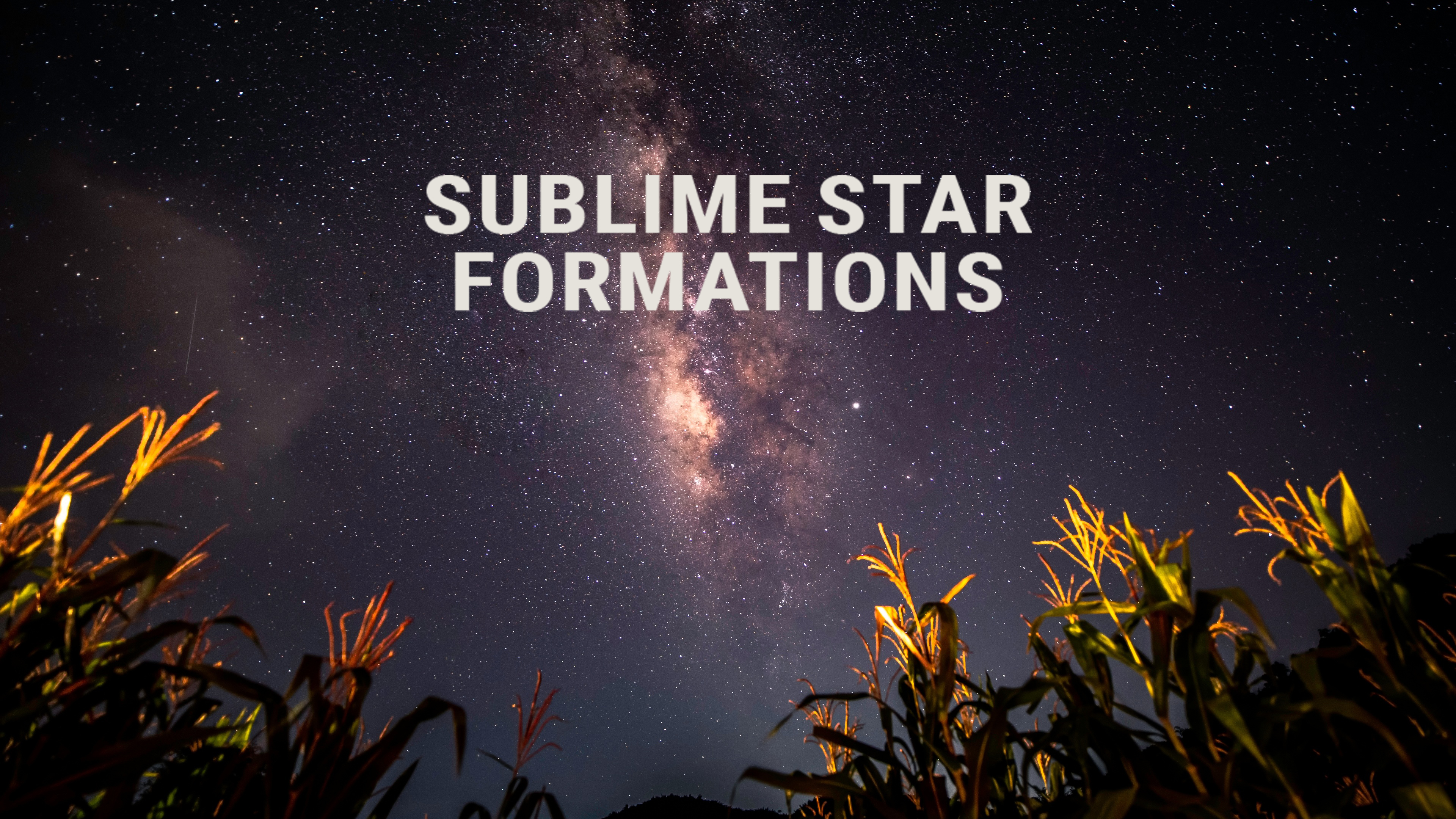Sublime star formations