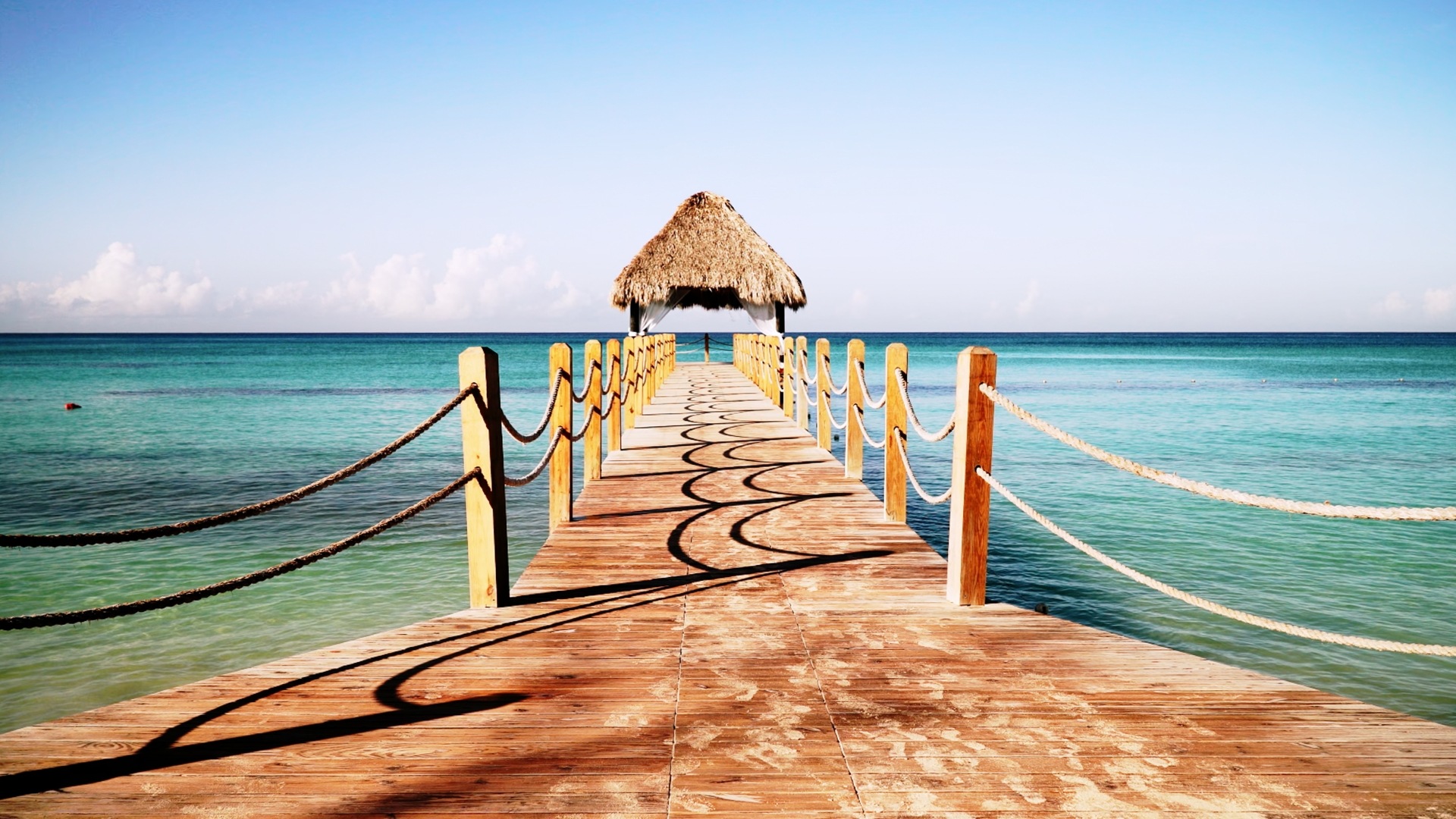 Peaceful Pier: Dominican Republic