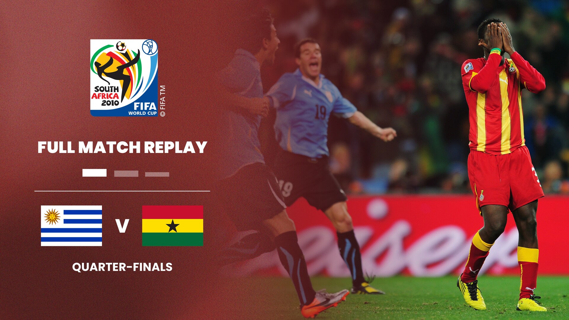 Uruguay vs Ghana | Cuartos de final | Copa Mundial de la FIFA Sudáfrica 2010™ | Partido completo