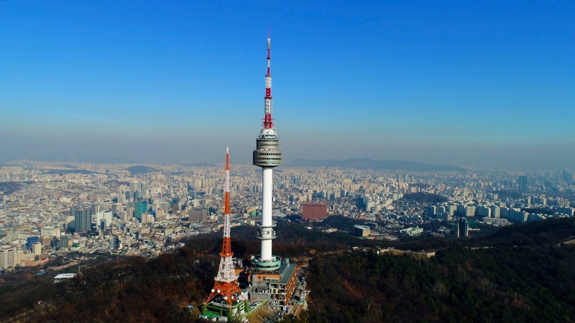 Flying Over South Korea