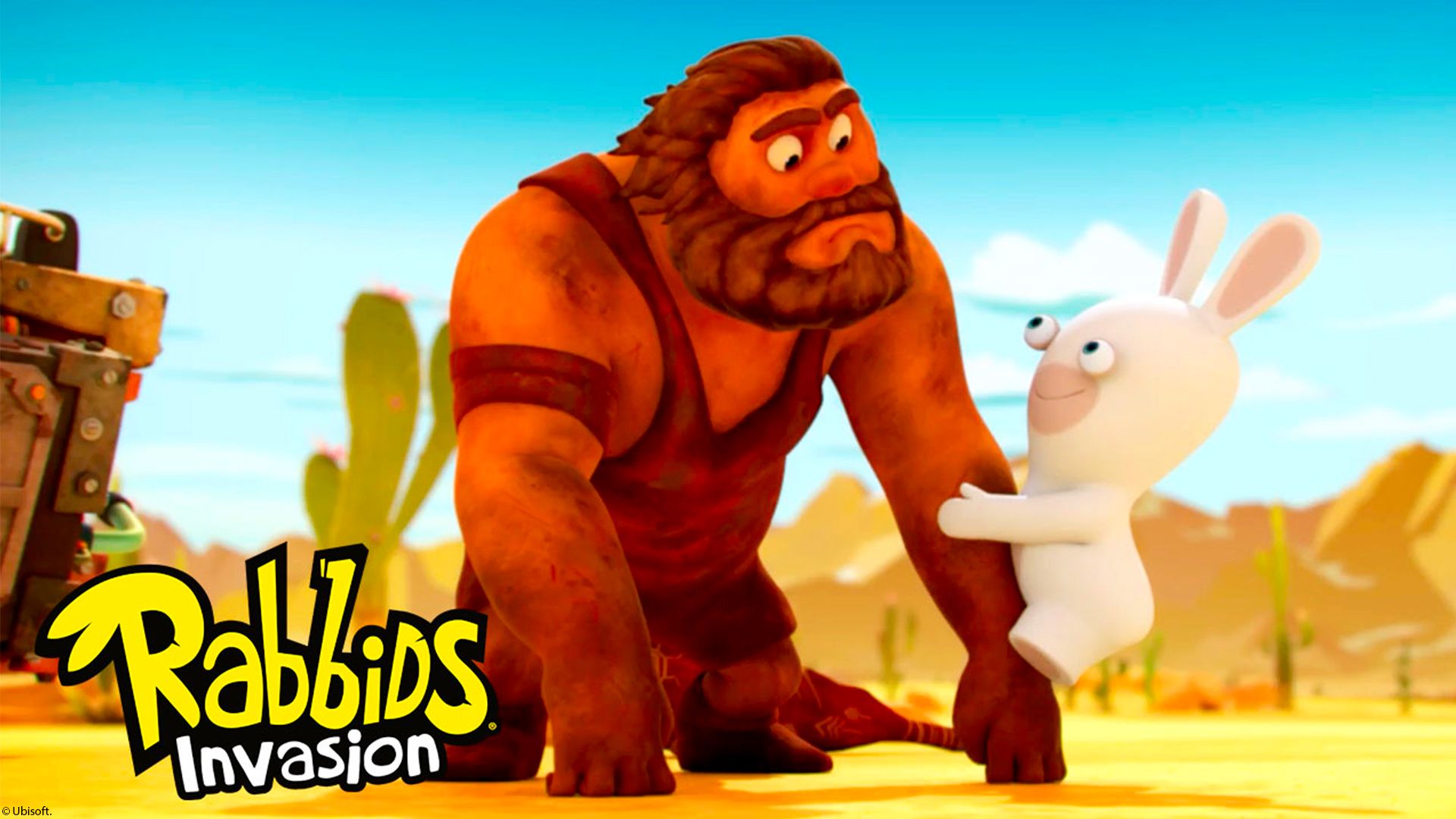 Los rabbids se encuentran con los cromañones