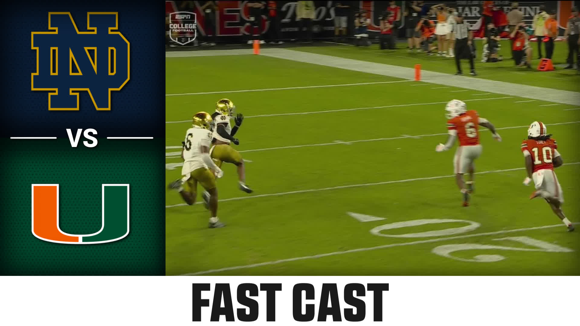 Notre Dame vs. Miami 2025 Week 1 Fast Cast