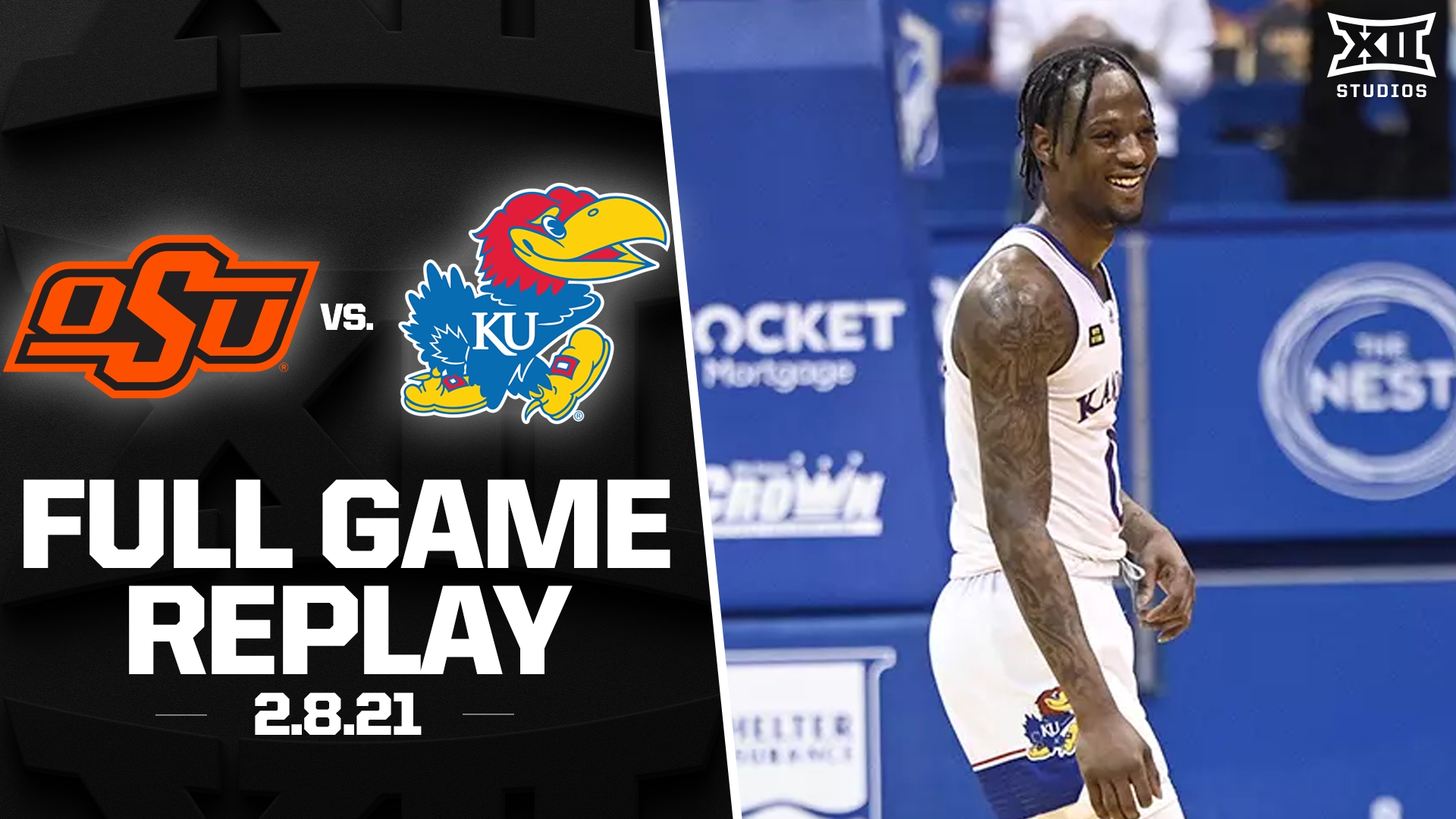 Oklahoma State vs. Kansas (2.8.21) Men's Basketball Full Game Replay