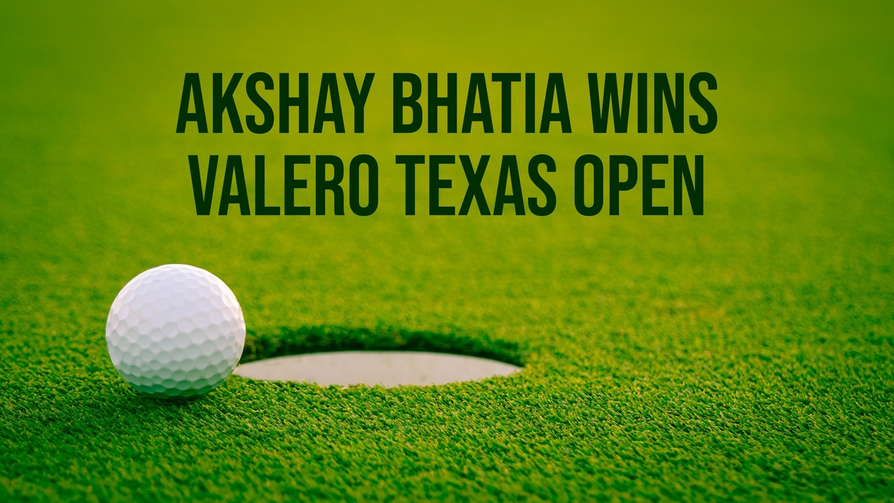 Akshay Bhatia wins Valero Texas Open