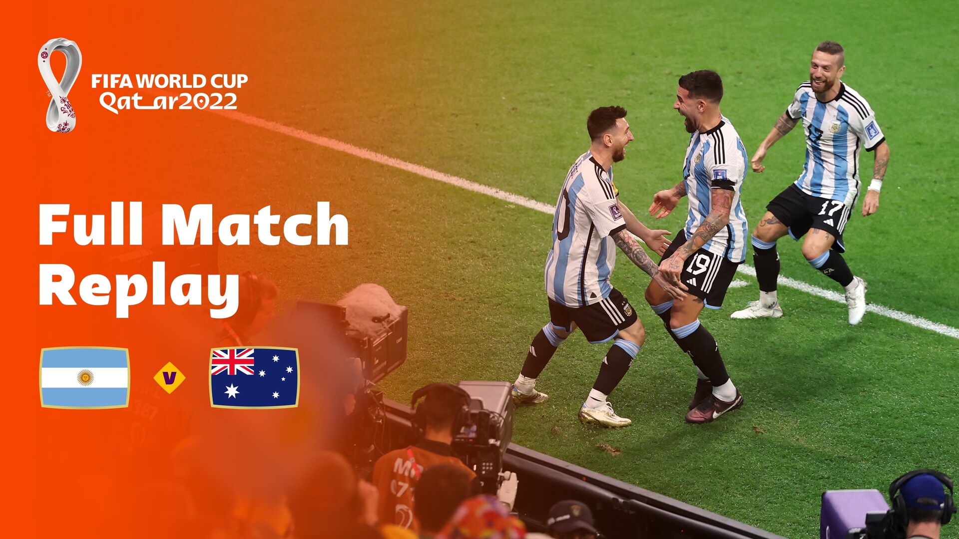 Argentina vs Australia | Octavos de final | Copa Mundial de la FIFA Catar 2022™ | Partido Completo