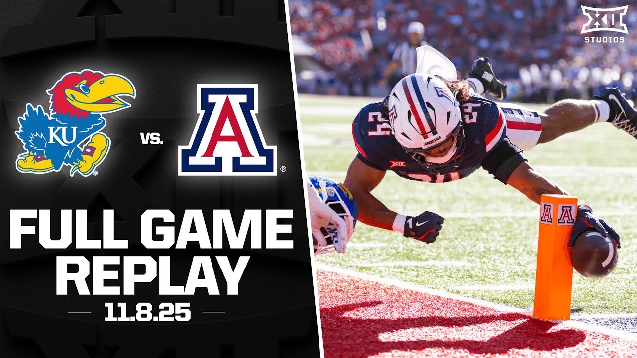 Arizona vs. Kansas Football Full Game Replay (11.8.25)