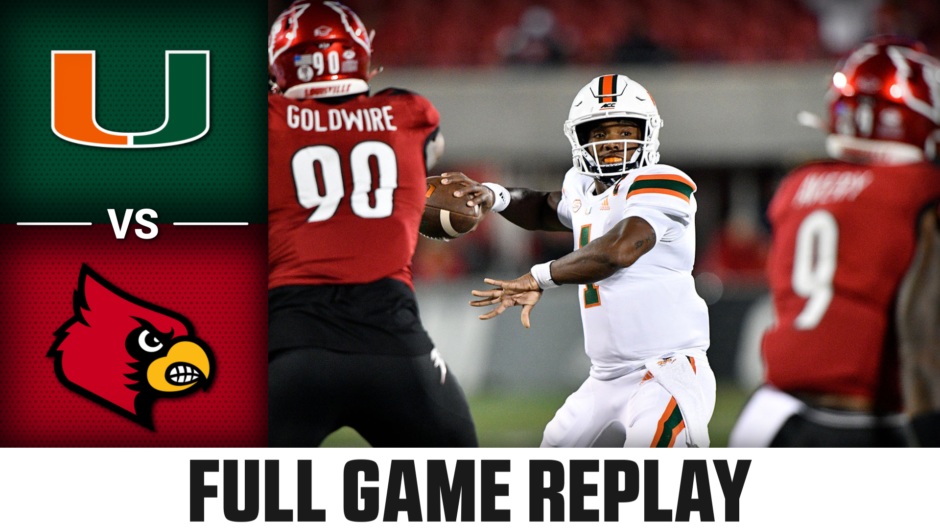 Miami vs. Louisville (9.19.20) Football Replay