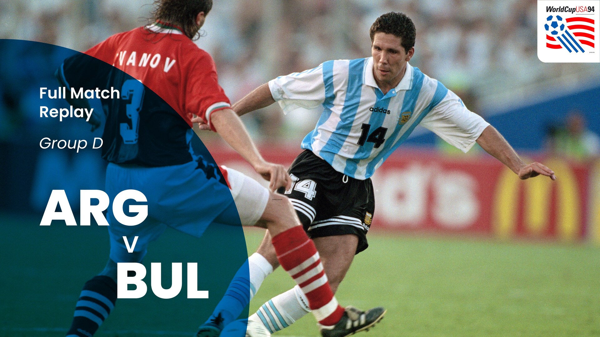 Argentina v Bulgaria | Group Matches | 1994 FIFA World Cup USA™ | Full Match Replay