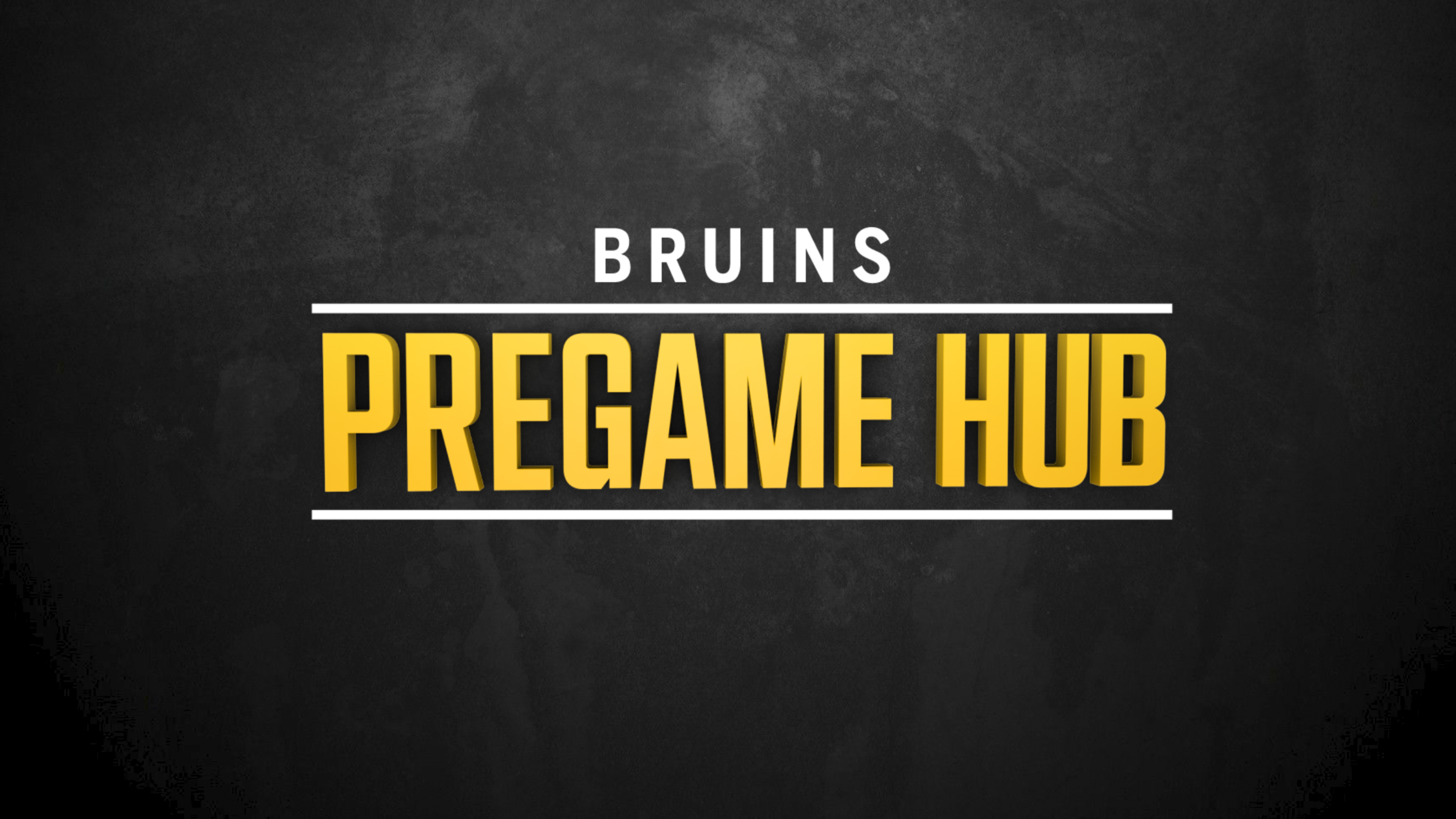 Bruins Pregame Hub