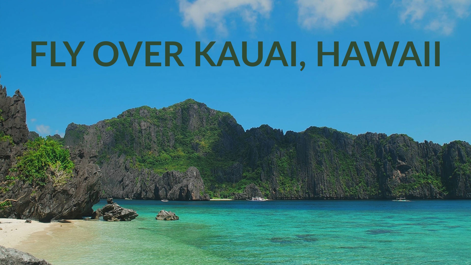 Fly Over Kauai, Hawaii